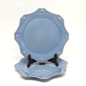 Juliska Chambray Set Of 2 Berries And Thread 9"  Salad Plates